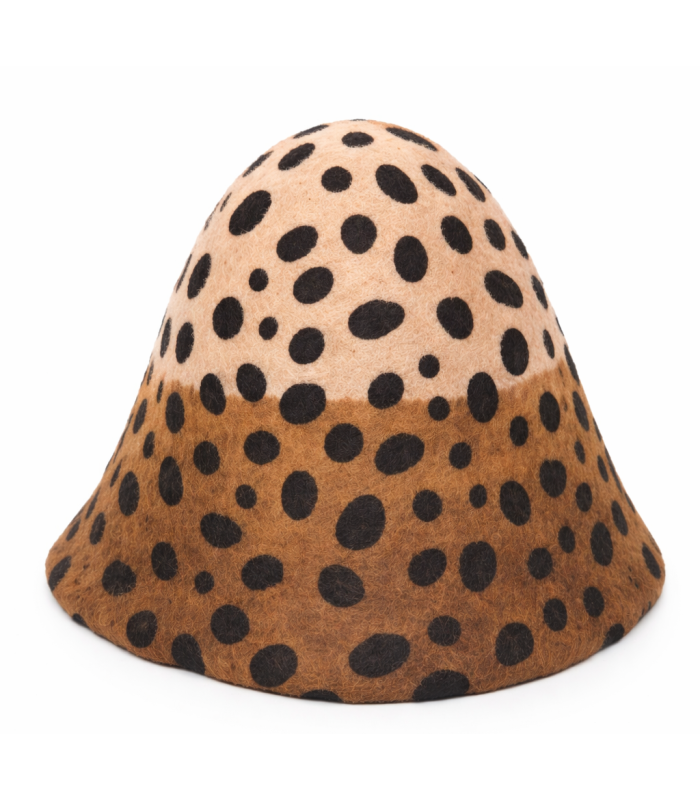 CÔNE EN FEUTRE IMPRIMÉ 100g – LAINE MÉRINOS 100 %