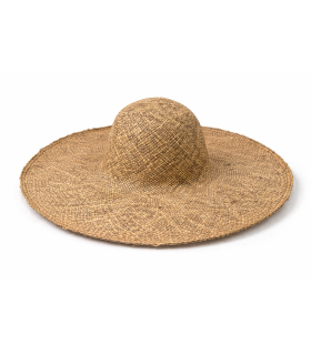 Capeline en Sea Grass avec Calotte – Tressage Serré – 45 cm