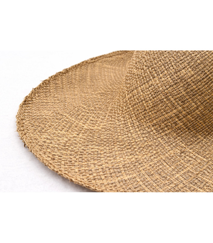 Capeline en Sea Grass avec Calotte – Tressage Serré – 45 cm