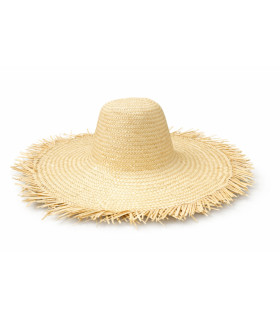 Capeline en Feuille de Palmier – Naturel – 45 cm