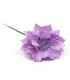Mini dahlia en tissu synthétique avec pistils