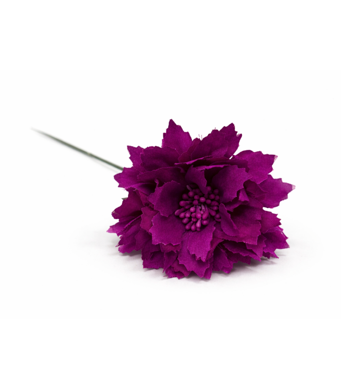 Mini dahlia en tissu synthétique avec pistils