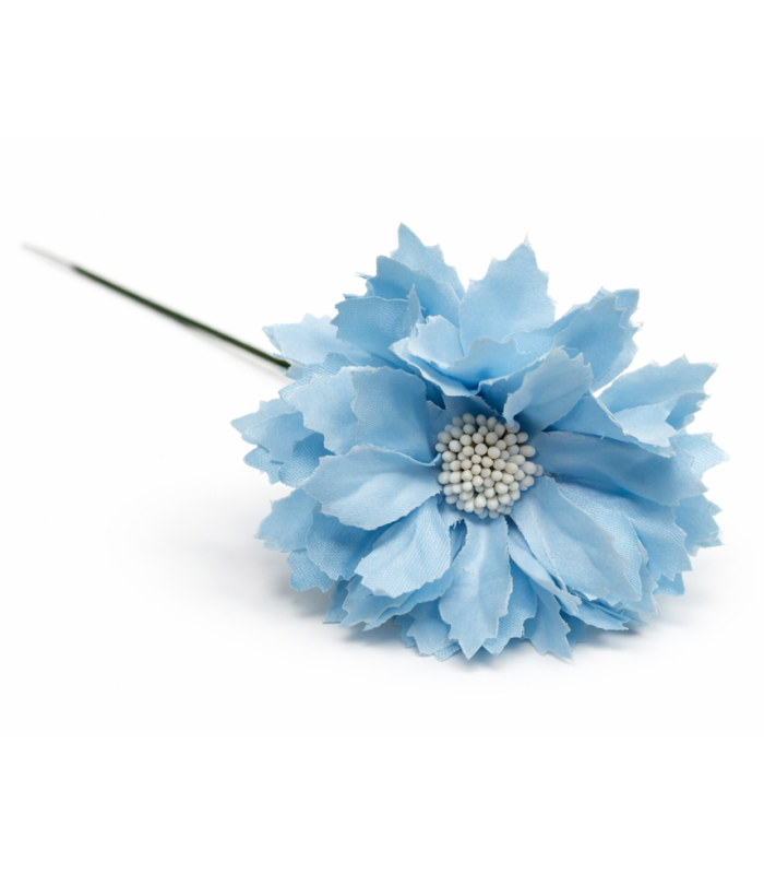 Mini dahlia en tissu synthétique avec pistils