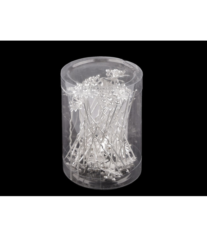 Épingle à Cheveux Fleur en Strass