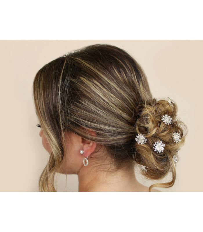 Épingle à Cheveux Fleur en Strass