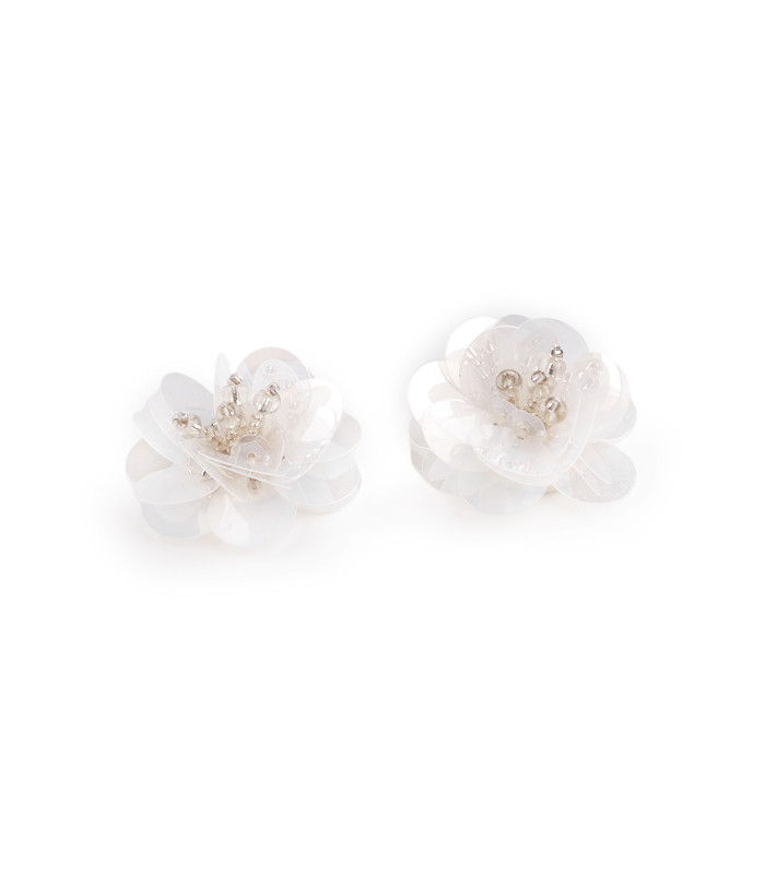Fleur en Paillettes avec Perles Ø 3,8 cm