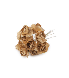 Mini rose artificielle 2 × 7 cm