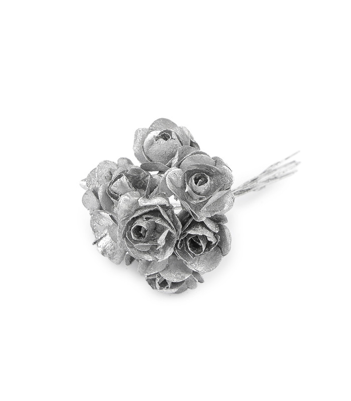 Mini rose artificielle 2 × 7 cm