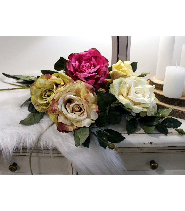 Rose artificielle « Eterna Elegance » – Ø 12 cm