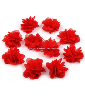 PETIT FLEUR 15 MM. TISSU 100 % POLIESTER