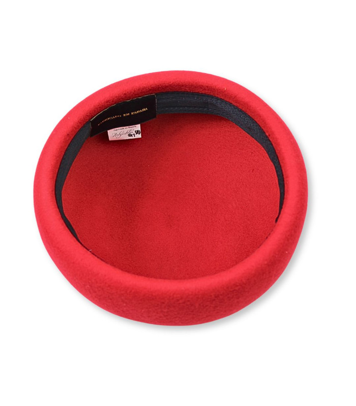 Base Pillbox en Feutre de Laine Mérinos 100% avec Bande Auto-Ajustable – Fabriquée en Espagne