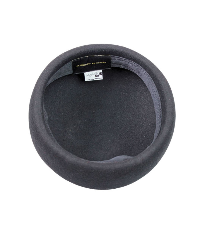Base Pillbox en Feutre de Laine Mérinos 100% avec Bande Auto-Ajustable – Fabriquée en Espagne