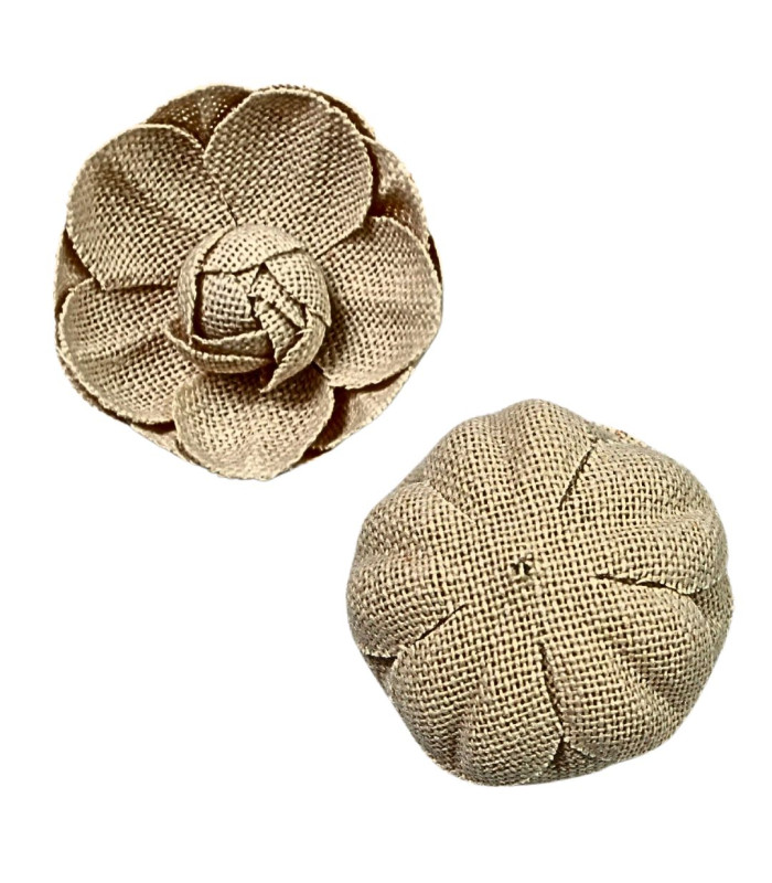 MINI CAMÉLIA EN TISSU – Ø 3,5 CM