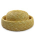 CASQUETTE EN PAILLE NATURELLE TRESSÉE "ÉLODIE"