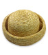 CASQUETTE EN PAILLE NATURELLE TRESSÉE "ÉLODIE"