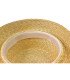 BASE DE CHAPEAU TYPE CANOTIER EN PAILLE NATURELLE TRESSÉE