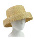 BASE DE CHAPEAU TYPE CANOTIER EN PAILLE NATURELLE TRESSÉE