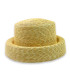 BASE DE CHAPEAU TYPE CANOTIER EN PAILLE NATURELLE TRESSÉE