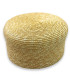 CASQUETTE PILLBOX EN PAILLE NATURELLE TRESSÉE