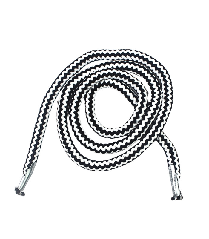 CORDE TRESSÉE BLANCHE ET NOIRE POUR BOÎTES