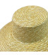 CAPELINE EN PAILLE NATURELLE TRESSÉE - AJUSTABLE