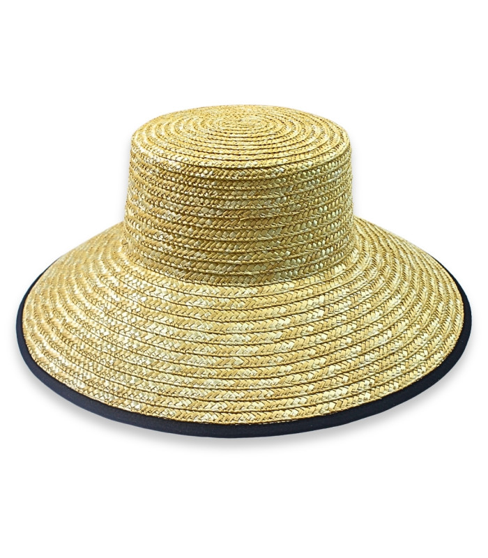 CAPELINE EN PAILLE NATURELLE TRESSÉE - AJUSTABLE