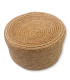 CASQUETTE PILLBOX EN PAILLE NATURELLE TRESSÉE