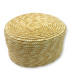 CASQUETTE PILLBOX EN PAILLE NATURELLE TRESSÉE