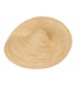 Capeline en paille naturelle "Saucer" 45 cm
