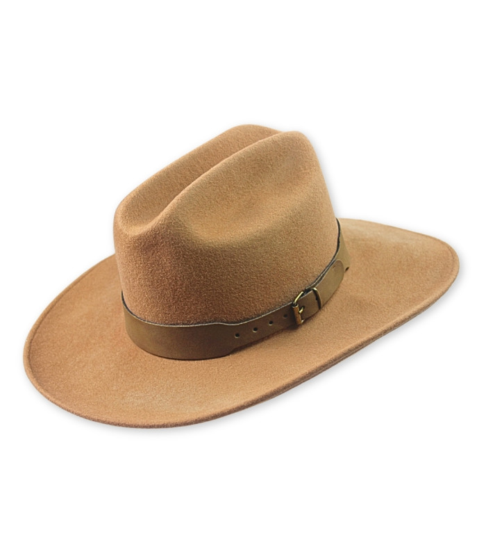 CHAPEAU DE COW-BOY POUR HOMME - 100 % LAINE MÉRINOS - INDÉFORMABLE