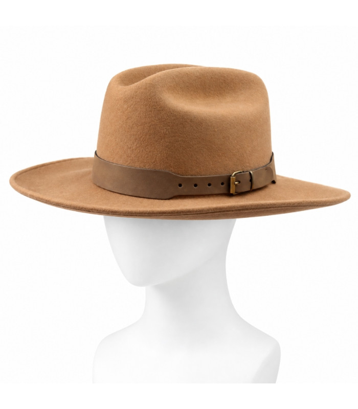 CHAPEAU DE COW-BOY POUR HOMME - 100 % LAINE MÉRINOS - INDÉFORMABLE