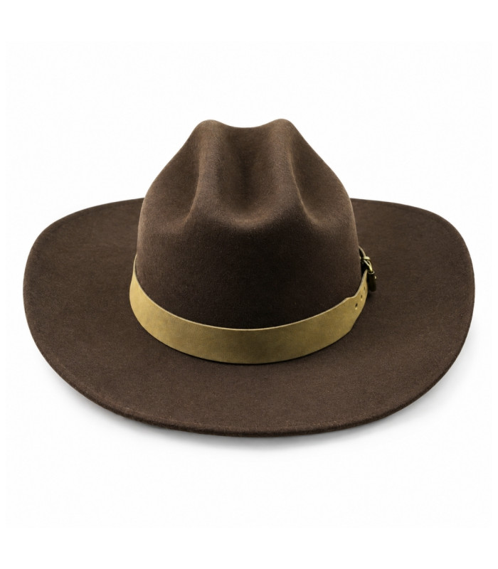 CHAPEAU DE COW-BOY POUR HOMME - 100 % LAINE MÉRINOS - INDÉFORMABLE