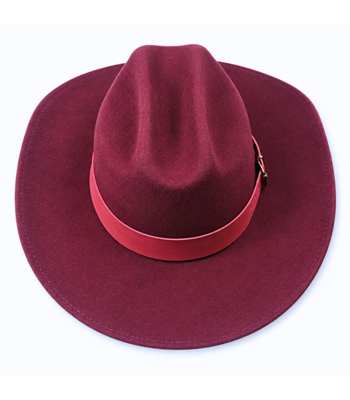 CHAPEAU DE COW-BOY POUR HOMME - 100 % LAINE MÉRINOS - INDÉFORMABLE