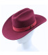 CHAPEAU DE COW-BOY POUR HOMME - 100 % LAINE MÉRINOS - INDÉFORMABLE