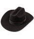 CHAPEAU DE COW-BOY POUR HOMME - 100 % LAINE MÉRINOS - INDÉFORMABLE