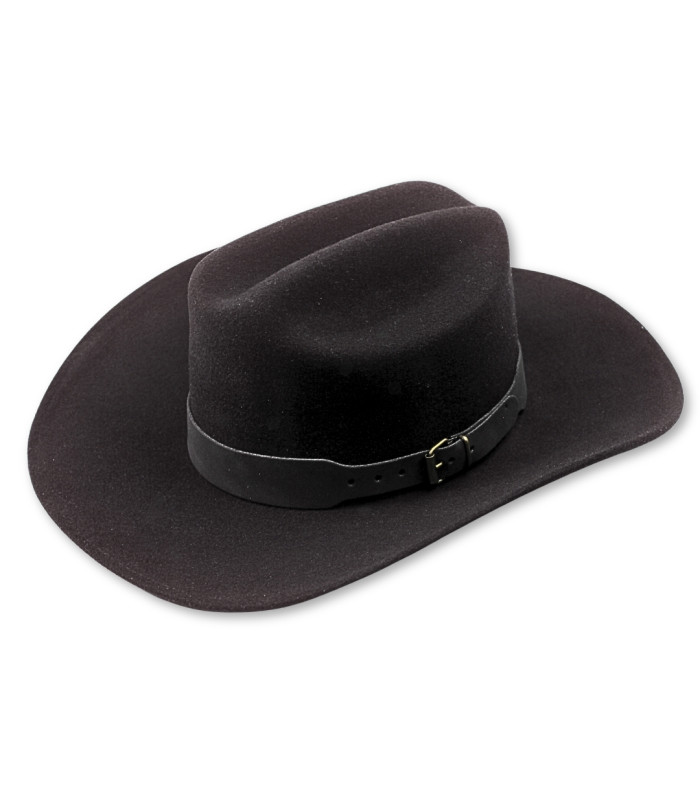 CHAPEAU DE COW-BOY POUR HOMME - 100 % LAINE MÉRINOS - INDÉFORMABLE