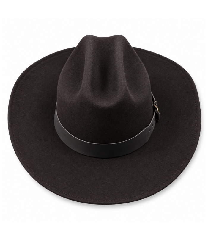 CHAPEAU DE COW-BOY POUR HOMME - 100 % LAINE MÉRINOS - INDÉFORMABLE
