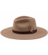 CHAPEAU FEDORA EN LAINE MÉRINOS AVEC PLUMES – INDÉFORMABLE ET AJUSTABLE