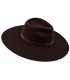 CHAPEAU FEDORA EN LAINE MÉRINOS AVEC PLUMES – INDÉFORMABLE ET AJUSTABLE