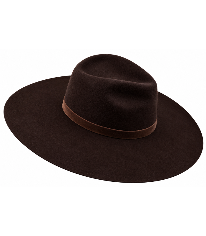CHAPEAU FEDORA EN LAINE MÉRINOS AVEC PLUMES – INDÉFORMABLE ET AJUSTABLE