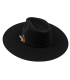 CHAPEAU FEDORA EN LAINE MÉRINOS AVEC PLUMES – INDÉFORMABLE ET AJUSTABLE