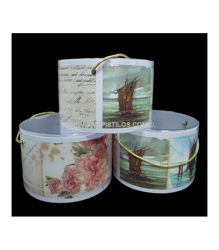 BOÎTE À CHAPEAU FANTAISIE 10 X 5 CMS.