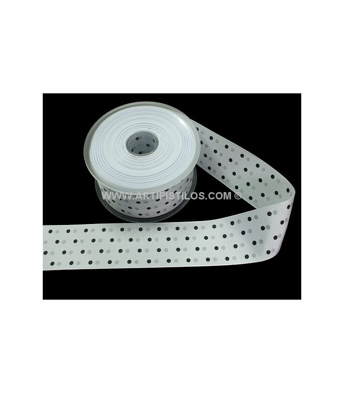 TAFFETAS 10 MM. À POIS