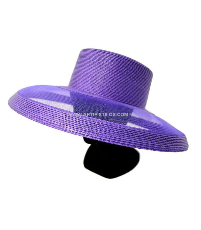 CHAPEAU EN CRIN ET POLYPROPYLÈNE