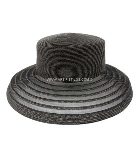 CHAPEAU EN CRIN ET POLYPROPYLÈNE