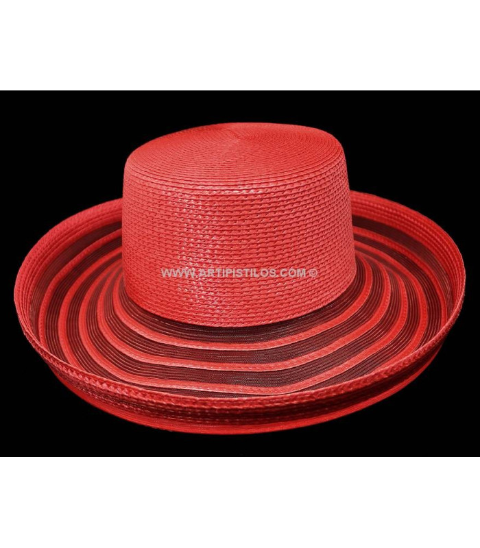 CHAPEAU EN CRIN ET POLYPROPYLÈNE