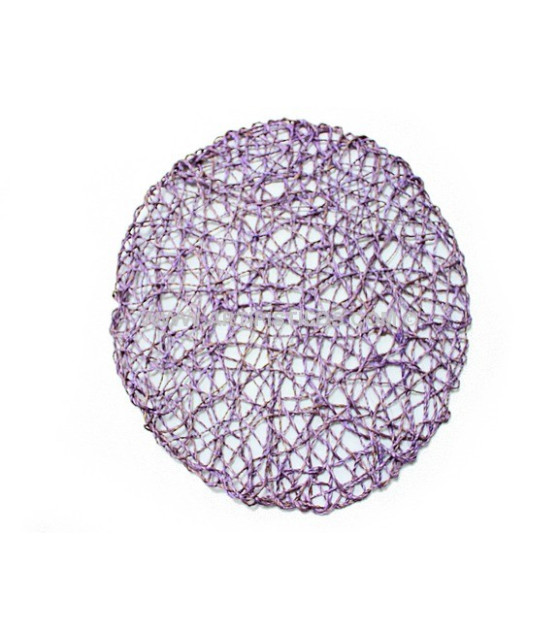 Base Abaca Ficelle Violet  35 Cms. Diamètre - Base Abaca - corde