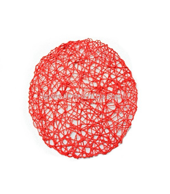 Base Abaca Ficelle Rouge 35 Cms. Diamètre - Base Abaca - corde