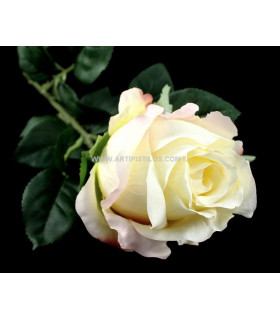 ROSE DE TISSU 8 X 6 CMS.