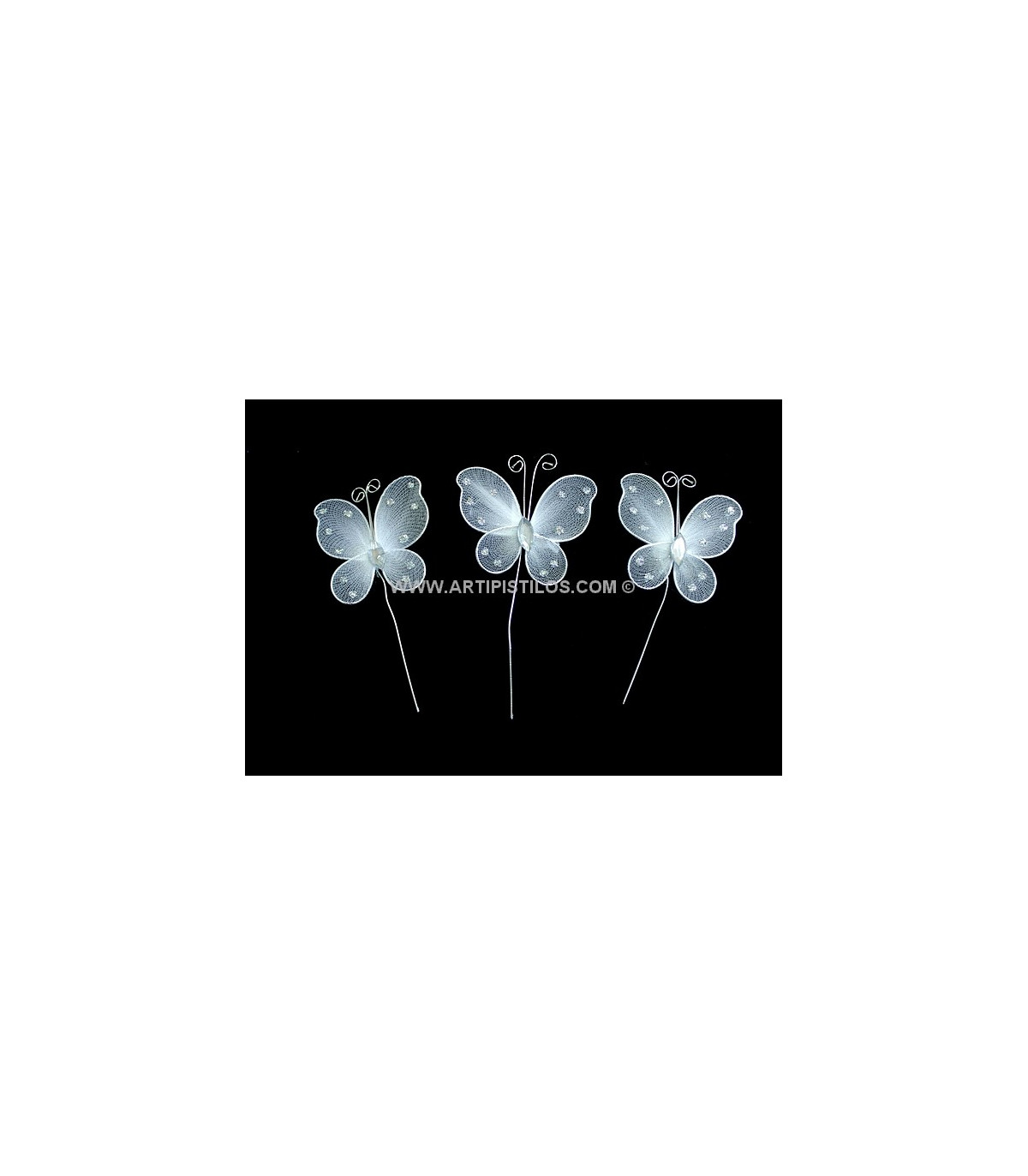 Grand Papillon 5,5 X 5,5 Cms. - Papillons Decoratifs - Matériaux pour  coiffes, bases, fleurs, plumes et plus encore.